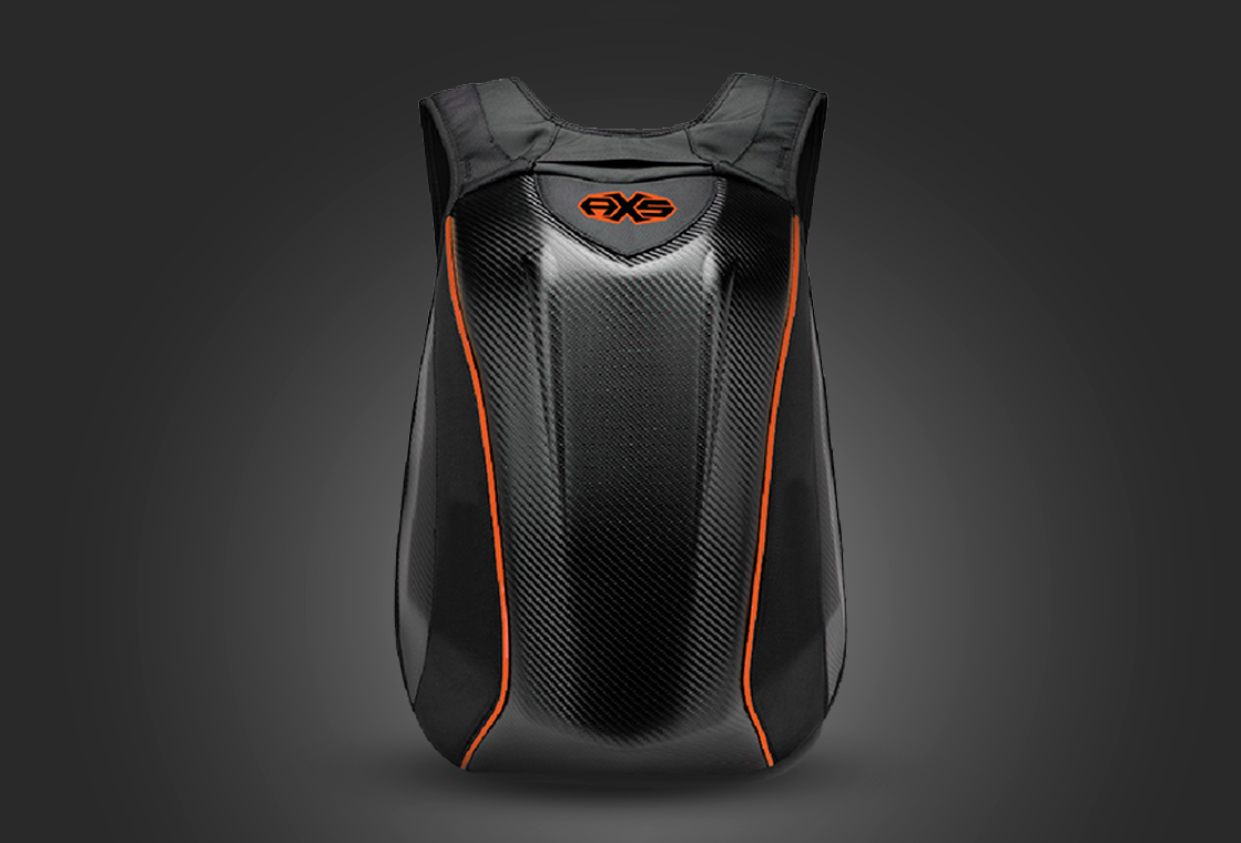 Mochila AXS FRENTE NARANJA