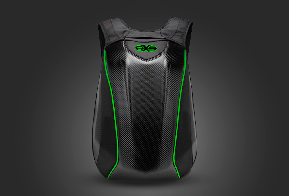 Mochila AXS FRENTE VERDE