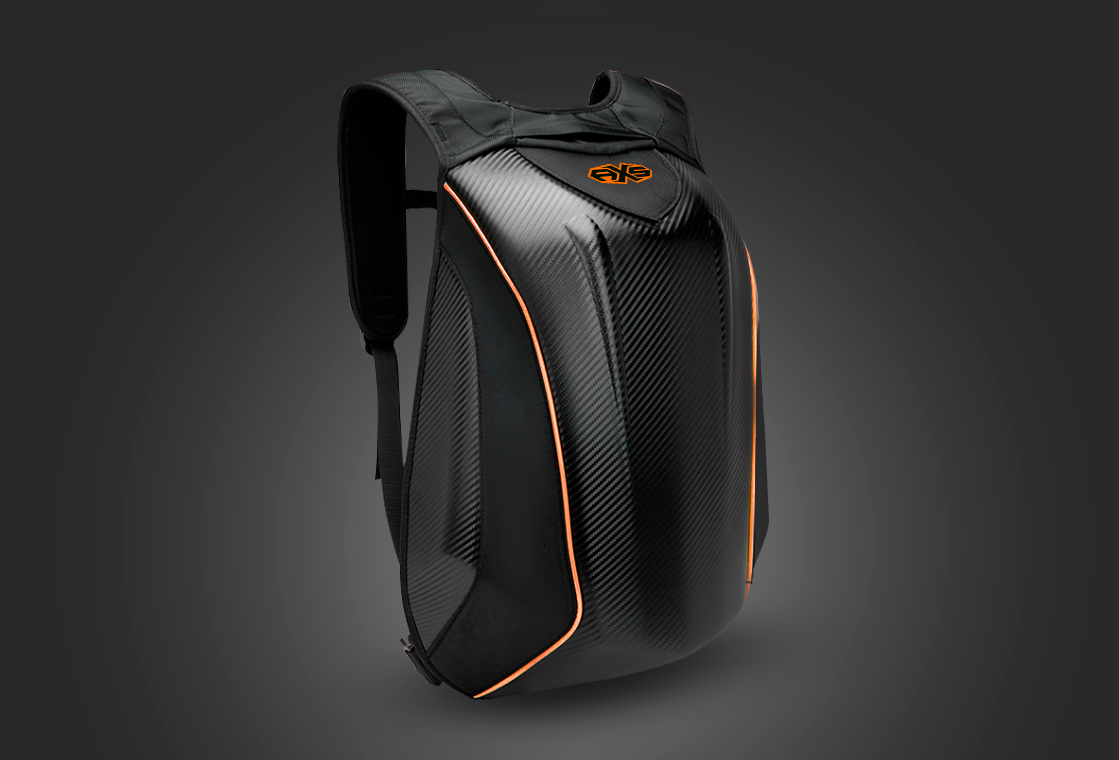 Mochila AXS perfil 3-4 derecho NARANJA