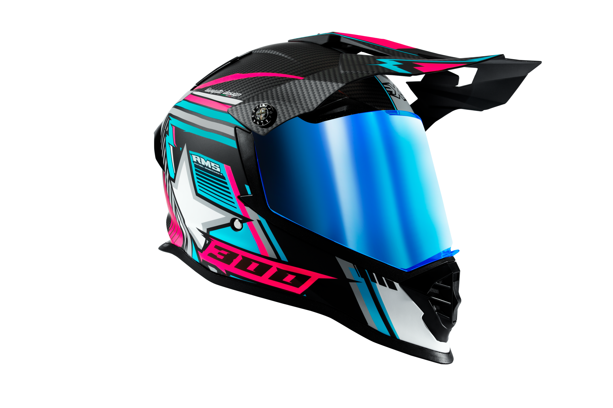 casco beretta 300 3-4 derecho azul