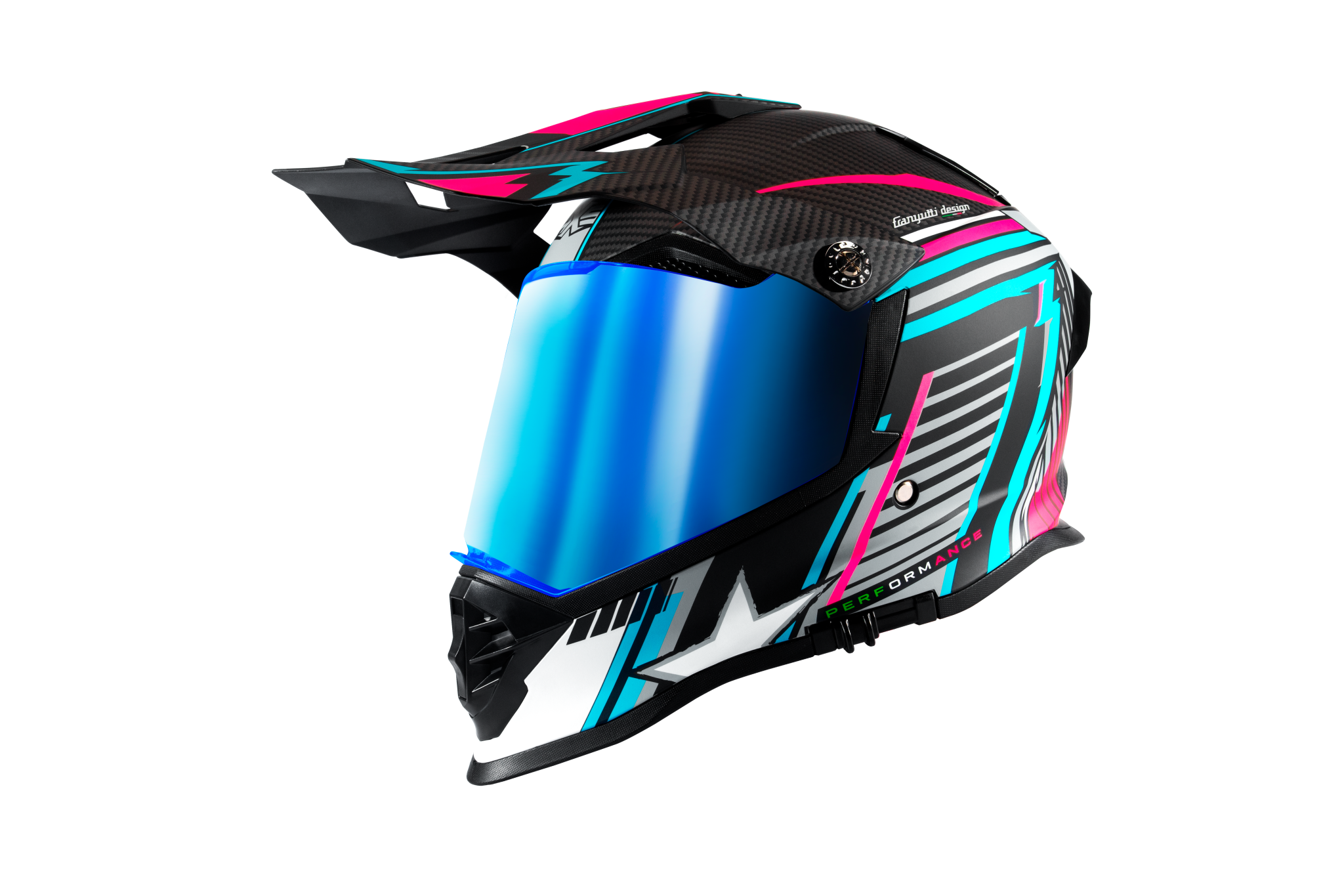 casco beretta 300 3-4 izquierdo azul