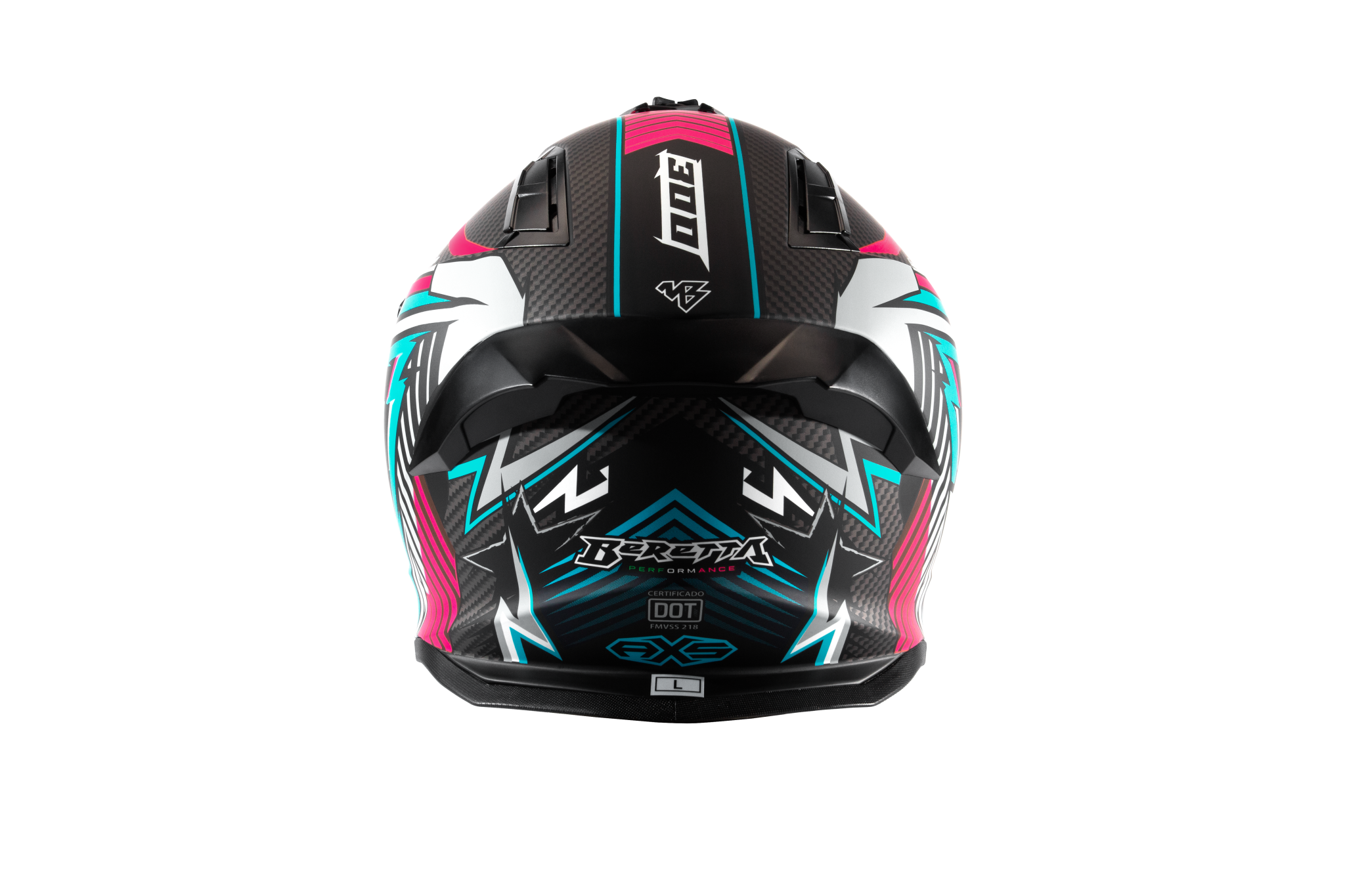 casco beretta 300 azul trasero