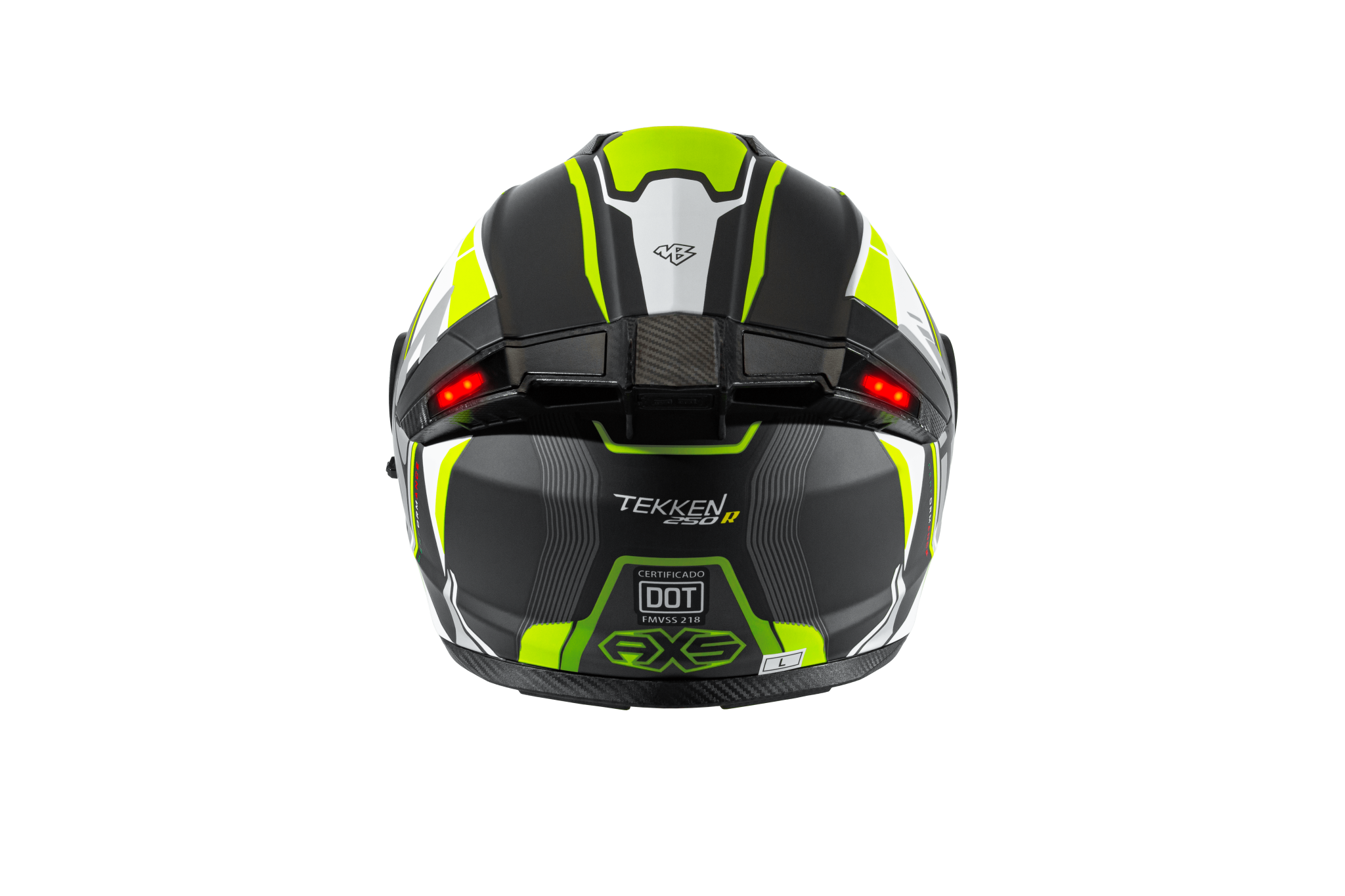 casco tekken blanca trasero-min